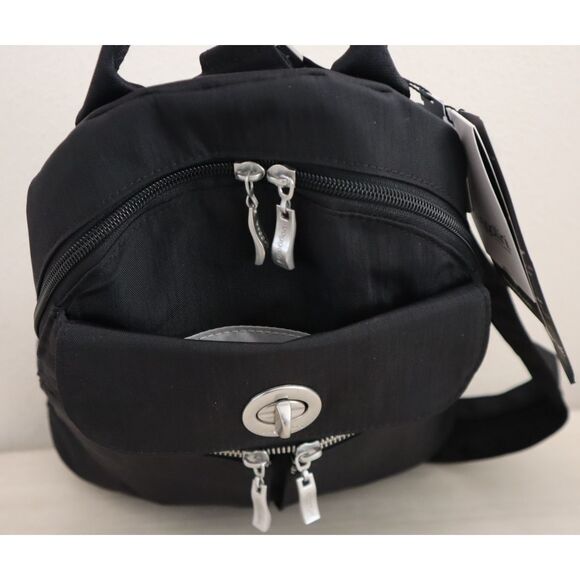 Baggallini Women's O/S Black Naples Convertible Sling Bag Backpack - Picture 14 of 16